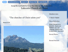 Tablet Screenshot of lakesidecoc.com